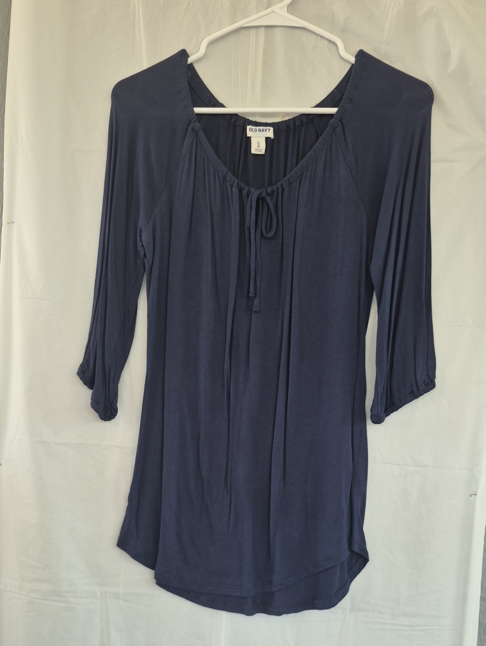 Old Navy Women's Dark Navy Tie-Front Scoop Neck Tunic